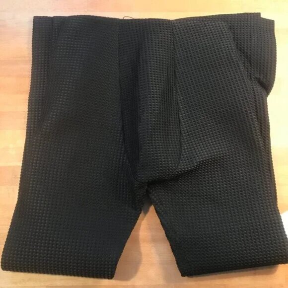 A.W.A.K.E. MODE Asymmetric Slit-Detailed Waffle Knit Pants Size 6 - Picture 11 of 15